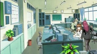 Sitting on the teacher's desk getting a blowjob - Hentai.xxx