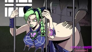 Jolyne Cujoh Gets her Thicc Ass Interrogated (Jojo's Bizarre Adventure Commission)