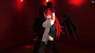 3D HENTAI BDSM Succubus Seduced the Owner in the Basement (Part 2)