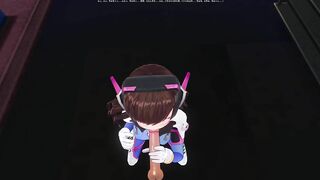 3D HENTAI DVA wants to Taste your Cum