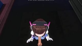 3D HENTAI DVA wants to Taste your Cum