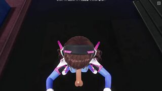 3D HENTAI DVA wants to Taste your Cum