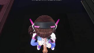 3D HENTAI DVA wants to Taste your Cum