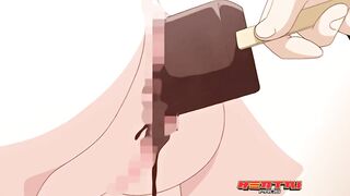 Teen Caught Masturbating With Ice Cream in Public | Hentai