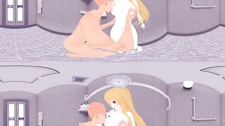 [VR 360 4K] Kaede Yumesaki GameClubProject Shower and Sucking