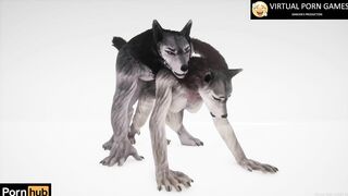 Wild Life Furry Porn with two Werewolves 4K 60 FPS