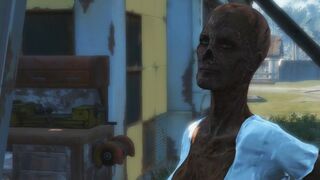 Lesbian Sex with Zombies. Scary but Sexy | Fallout 4 Sex Mod