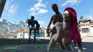Lesbian Sex with Zombies. Scary but Sexy | Fallout 4 Sex Mod