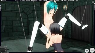 3D HENTAI BDSM the Mistress took the Schoolgirl to the Basement to Bring to Orgasms (PART 2)