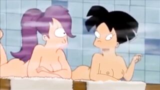 Amy Wong Flashing her Tits in the Sauna - Futurama Animated Hentai Cartoon Porn