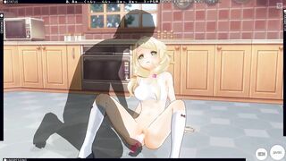 3D HENTAI Fucked his Stepsister with a Vibrator