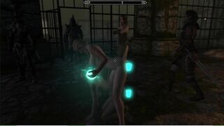 Skyrim Sex Mods. Girls use Sex Toys for BDSM Games | Video Game