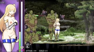 Golden Senki Female Warrior new hentai game gameplay . Cute teen girl hentai having sex with big orcs monsters men xxx ryona act