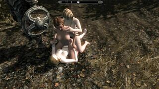 Fucked with a Muscular Man and then Sucked it | Skyrim Sex