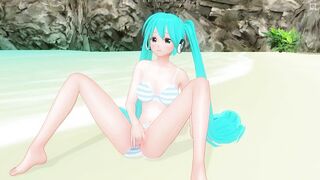 3D HENTAI Hatsune Miku having Fun on the Beach (part 1)