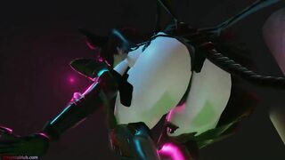 [MMD] Halloween Special! Demon Succubus Dances for you and Enjoys her Slaves (NSFW Music Video)
