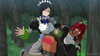Maids Spanking Scene Hentai (overlord Lupustegina and Yuri Alpha)