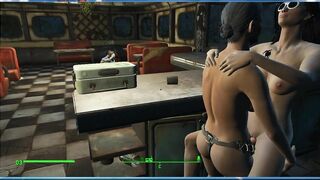 Lesbian Sex with Trudy, the Owner of the Cafe | Fallout 4, Porno Game 3d
