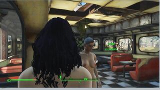 Lesbian Sex with Trudy, the Owner of the Cafe | Fallout 4, Porno Game 3d