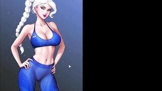 Train your Ass with Elsa [rule 34 Hentai Game] Elsa and her Stepsister Fuck the Gym Teacher