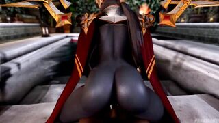 (POV) THIS DARK ELF PRIESTESS WILL PLEASE YOU WITH HER PERFECT ASS FROM AN ISEKAI HENTAI