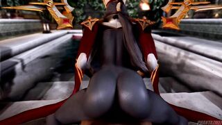 (POV) THIS DARK ELF PRIESTESS WILL PLEASE YOU WITH HER PERFECT ASS FROM AN ISEKAI HENTAI