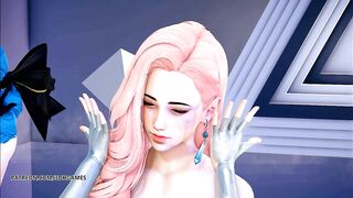 [MMD] PRODUCE48 - RUMOR Sexy Naked Dance Seraphine Gwen Caitlyn