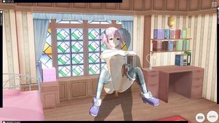 3D HENTAI Neptunia Fucks in the Room and Cums (Choujigen Game Neptune the Animation)