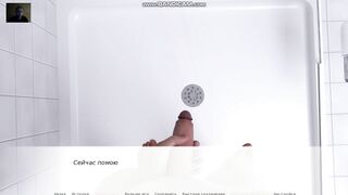 Hot Blowjob and Cock Handjob in Bathroom Ends with Cumshot in Mouth