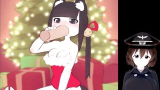 Getting a Blowjob from the Christmas Catgirl