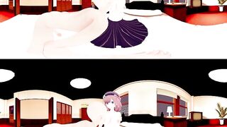 [VR 360] Lulu Suzuhara Vtuber Suck the Breast and Cowgirl