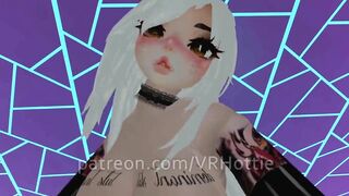 Slamming your Face with Thicc Thighs Cock Riding White Hair Fat Ass Heels POV Lap Dance