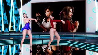 [MMD] GIRL'S DAY - SOMETHING Tifa Aerith FF7 Remake Uncensored 3D Erotic Dance