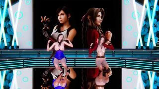 [MMD] GIRL'S DAY - SOMETHING Tifa Aerith FF7 Remake Uncensored 3D Erotic Dance