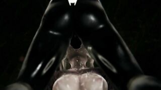 Spider Venom vs Supergirl (Titfuck, Missionary, BJ, Whipping)