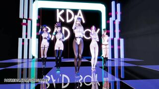 [MMD] RedVelvet - Bad Boy Nude Vers. Ahri Akali Kaisa Evelynn Seraphine KDA 3D Erotic Dance