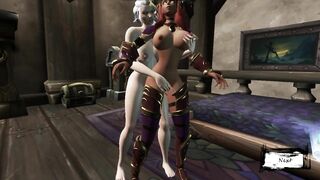 Princess Pleases a Girl with Horns | World Warcraft Porn