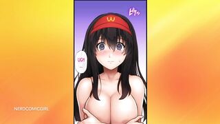 Sexy Beauty with Big Tits is Working without a Bra (Hentai, Part 1) SOUND