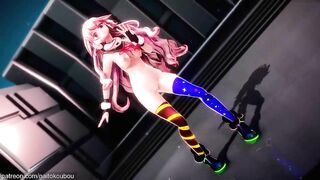 【r-18 MMD】Pink Haired Anime Girl with Animal Ear