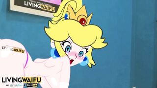 21 YEARS Hentai Version of Mario Bros ´s PRINCES PEACH Anime Waifu Dogging Animation Big Ass Cosplay