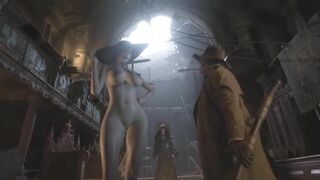 Mod by Lady Dimitrescu Naked in Resident Evil 8 Village