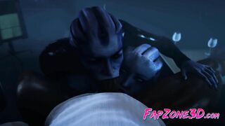 Mass Effect 3D Characters is used as a Sex Slaves
