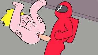 AMONG US SEX FUCKING PINK! Animation Porn Hentai Red