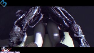 Monster Cock THROUGH Her!