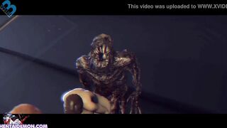 Monster Cock THROUGH Her!