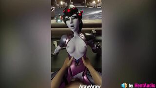 Widowmaker Fucked Hard POV (with ASMR sounds) 3d animation anime henrai overwatch widow black pussy