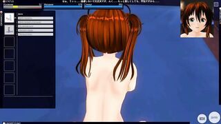 3D HENTAI POV fucking redhead stepsister after shower