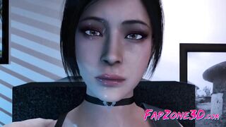 Lovely 3D Heroes from Resident Evil Gets Thumped by a Huge Dick