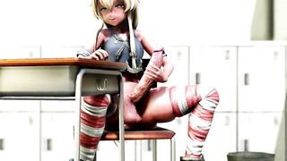 Shimakaze Fapping In The Classroom