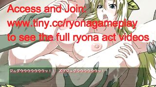 Cute blonde girl having sex with monsters men in Exogamy J Sera act hentai game